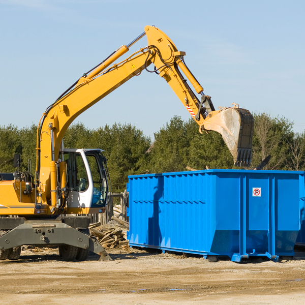 is there a minimum or maximum amount of waste i can put in a residential dumpster in Kipling NC